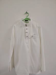 Set Baju Melayu Kahwin Off White L
