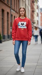 Pancoat Bear Red Sweetshirt