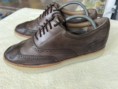 Hush Puppies Genuine Leather Wingtip Shoes 8UK