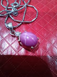 pink gem necklace