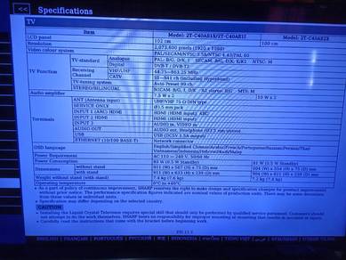 smart tv sharp 45 inch