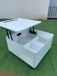 YE45A Meja Kopi 2 Feet Lift Top Coffee Table White