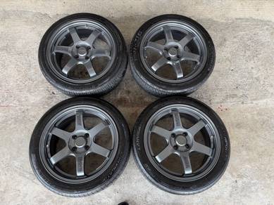 Rim te37 gloss grey 16 inch flow form tyr 80%