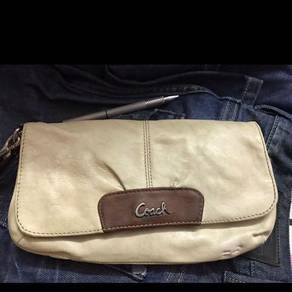 Coach Leather Wristlet