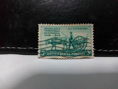 1949 USA Stamp, Ox Cart