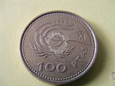 Pre-euro coins from Spain (100 Ptas) 1999