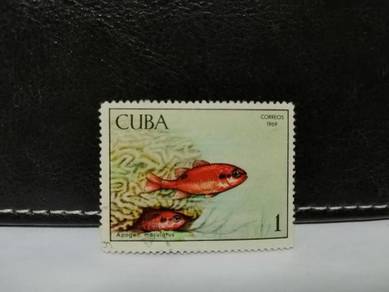 1969 Cuba Stamp Fish Coral