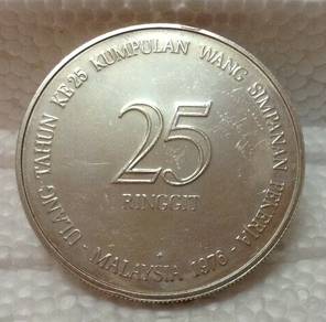 MALAYSIA EPF Commemorative Coin RM25 tahun 1976 B