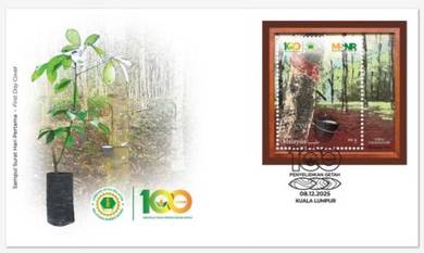 First Day Cover 100 Rubber Research Malaysia 2025