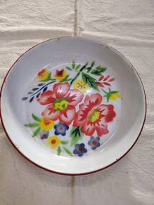 old metal plate 