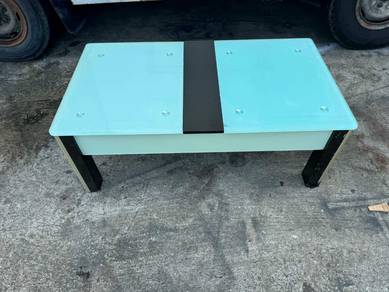 Storage Glass Meja Kopi Coffee Table