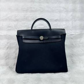 Authentic Hermes Herbag Black PM 31 Shoulder bag