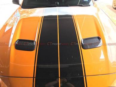 Mustang Facelift Front Air Hood Scoop Dry Carbon
