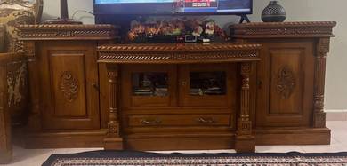 Kabinet TV Kayu Jati - Klasik, ConditIon Tiptop