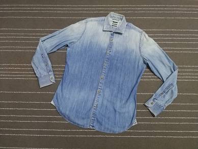 Jacob Cohen luxury italy denim button up L