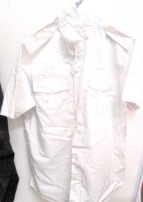 Neptune White Short Sleeve Shirt - Size ( 17/XXL)