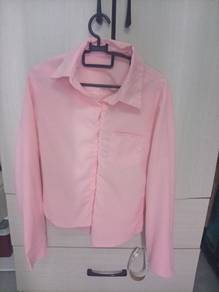 Baju kemeje croptop