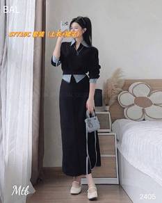 S7715C 套装（上衣+裙子）【Free Size】