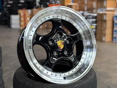NEW 18 Porsche Classic Black Rim 911 Carrera 964