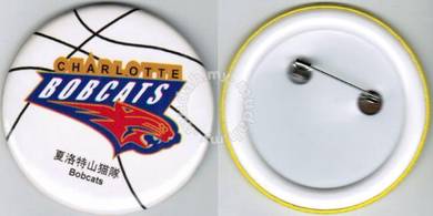 NBA Basketball Charlotte Bobcats Button Badge 58mm