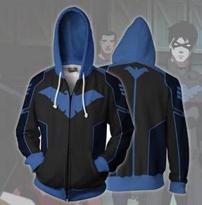 Nightwing Blue Black Hoodie jacket RBT0112