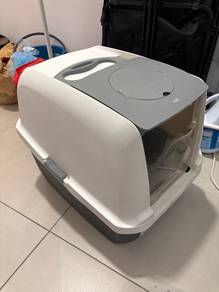 Cat litter box and cat bowl