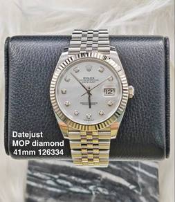Rolex Datejust 41mm 126334 MOP Diamond Discont