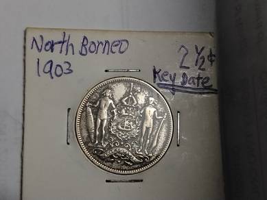 2&1/2 Cents British North Borneo coin 1903