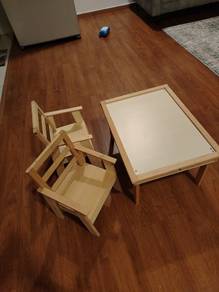 2 chairs and table set  !  
