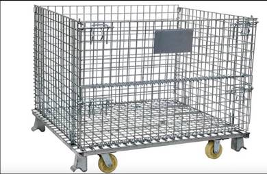 Used Foldable Storage Steel Wire Cage