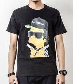 B15446 SPRINGFIELD GUN BLACK SHORT SLEEVE T-SHiRT