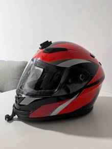 helmet fullface grayfosh red size xl 60cm
