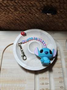 Cute Stitch Keychain with Beaded Strap