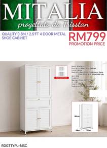 Quality Metal Shoe Cabinet | Kabinet Kasut Besi 