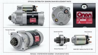 Starter Motor Onan 191-1550 Mitsubishi 24V 10T Gen