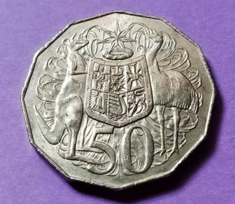 Australia 50 Cents 1975 "Coat of Arms"