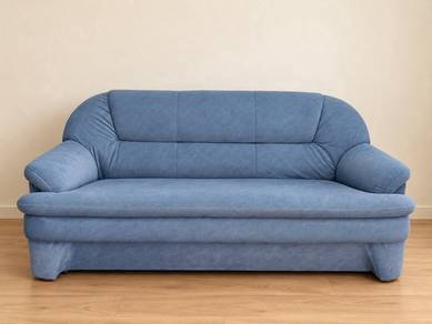 [USED] Blue Two-Seater Sofas for Sale