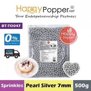 Bakery Jimmies Sprinkles - Pearl Silver 7mm 500g