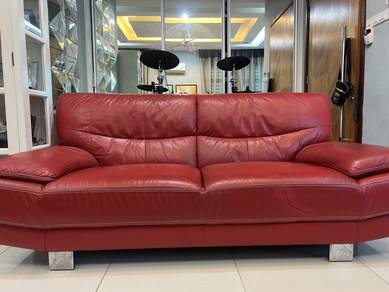ROZEL Genuine Leather Sofa 3 Seater (Original)
