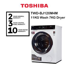 TOSHIBA Front-Load 11Kg Washer & 7kg Dryer