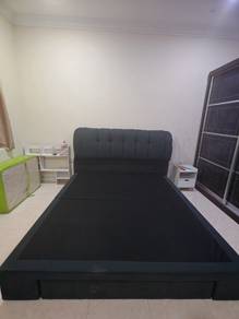 King Size Bed Frame with Drawer – Good Condition