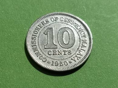 10 cents King George XI - 1950 (A)