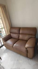 Comfortable Brown 2-Seater Sofa / Couch (Good Cond