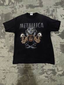 tshirt vintage band metallica art by pushead