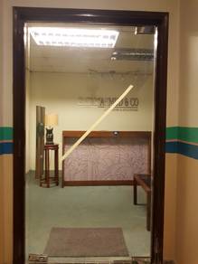 PASANG PINTU KACA 12mm l clear glass 12mm install