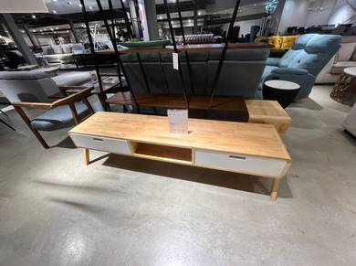 Muji Natural Rubberwood 6ft TV Cabinet