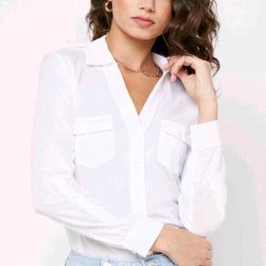 Mango Pocket Detail Roll Sleeve Shirt