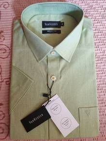 NeverWorn brandnewVanHeusenS/S100%CottonAppleGreen