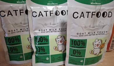 CLEAR STOCK Cat Food Goat Milk Pouch