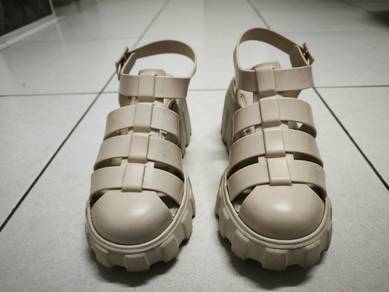 Melissa Megan Ladies Platforms Sandal Beige